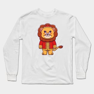 cute chinese lion Long Sleeve T-Shirt
